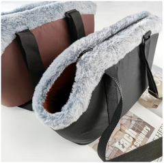 Bolsa de Transporte para Mascotas con Forro de Felpa