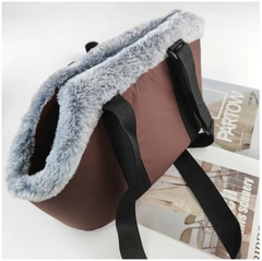 Bolsa de Transporte para Mascotas con Forro de Felpa
