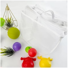 Organizador de Malla para Baño – Cesta Colgante de Doble Capa con Ventosas